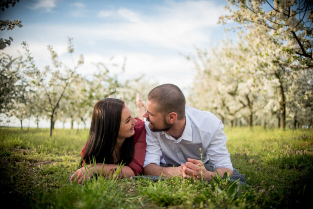 zdjęcia w sadzie wiśniowym